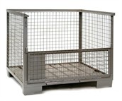 boxpalet metalic cu oblon lateral gitterbox