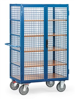 Roll container metalic cu pereti plasa 