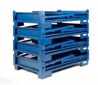 boxpaleti metalici pliabili , dimensiune 1200x800x970 mm construiti cu pereti plasa 50x50 mm